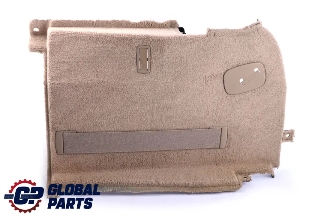 Panel Left N/S Trunk Boot Trim Piece Carpet Creambeige to BMW 5 Series E61 with Part number 6987035 BMW 5 Series E61 Panel Left N/S Trunk Boot Trim Piece Carpet Creambeige - SKU 6987035 - Part number 6987035