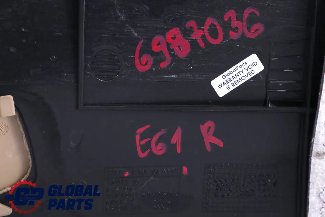 Verkleidung Gepäckraum Rechts Creambeige für BMW 5 er E61 mit Teilenummer 6987036 BMW 5 er E61 Verkleidung Gepäckraum Rechts Creambeige - SKU 6987036 - Teilenummer 6987036