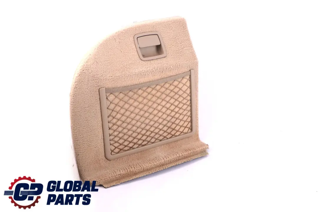 Left N/S Trunk Rear Carpet Flap Boot Creambeige to BMW 5 Series E61 with Part number 6987043 BMW 5 Series E61 Left N/S Trunk Rear Carpet Flap Boot Creambeige - SKU 6987043 - Part number 6987043