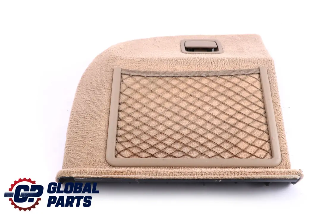 Left N/S Trunk Rear Carpet Flap Boot Creambeige to BMW 5 Series E61 with Part number 6987043 BMW 5 Series E61 Left N/S Trunk Rear Carpet Flap Boot Creambeige - SKU 6987043 - Part number 6987043