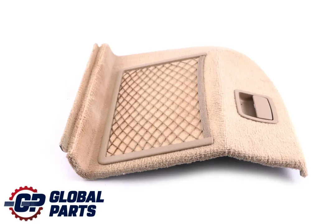 Left N/S Trunk Rear Carpet Flap Boot Creambeige to BMW 5 Series E61 with Part number 6987043 BMW 5 Series E61 Left N/S Trunk Rear Carpet Flap Boot Creambeige - SKU 6987043 - Part number 6987043