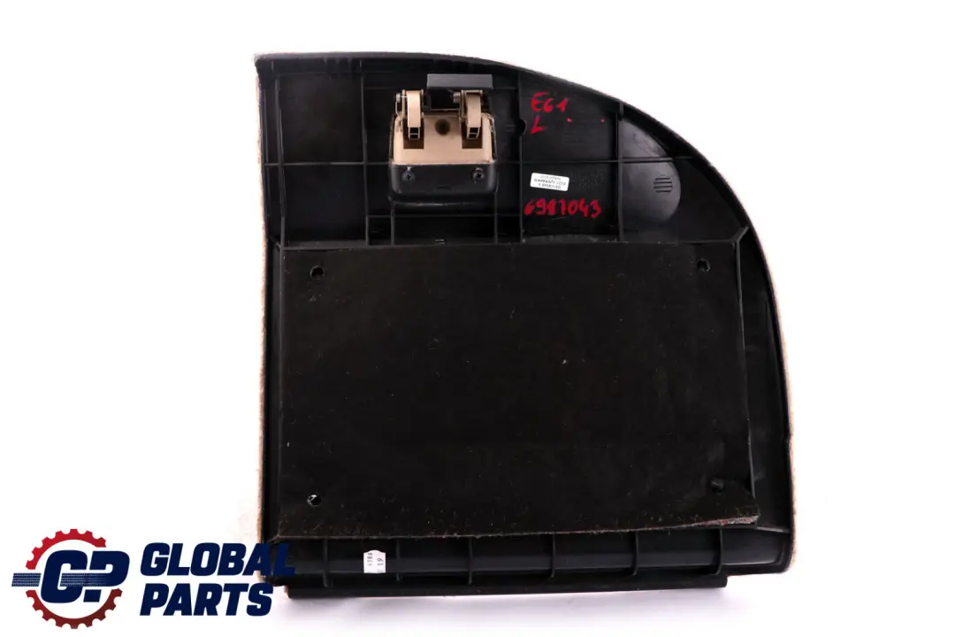 Left N/S Trunk Rear Carpet Flap Boot Creambeige to BMW 5 Series E61 with Part number 6987043 BMW 5 Series E61 Left N/S Trunk Rear Carpet Flap Boot Creambeige - SKU 6987043 - Part number 6987043