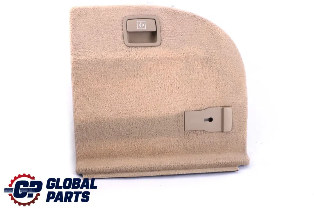 Right O/S Trunk Rear Carpet Flap Boot Creambeige to BMW 5 Series E61 with Part number 6987043 BMW 5 Series E61 Right O/S Trunk Rear Carpet Flap Boot Creambeige - SKU 6987044 - Part number 6987043