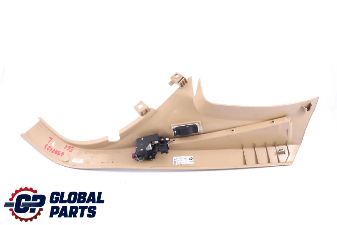 Trim Panel Column Cover Rear Left N/S Cremebeige 7049903 to BMW 5 Series E61 with Part number 6987123 BMW 5 Series E61 Trim Panel Column Cover Rear Left N/S Cremebeige 7049903 - SKU 6987123 - Part number 6987123