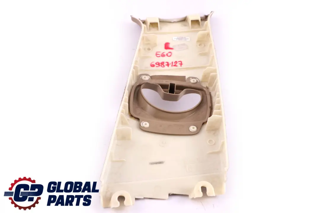 Reihe E60 E61 LCI Verkleidung B-Säule Oben Links Cremebeige für BMW 5 mit Teilenummer 6987127 BMW 5 Reihe E60 E61 LCI Verkleidung B-Säule Oben Links Cremebeige - SKU 6987127 - Teilenummer 6987127