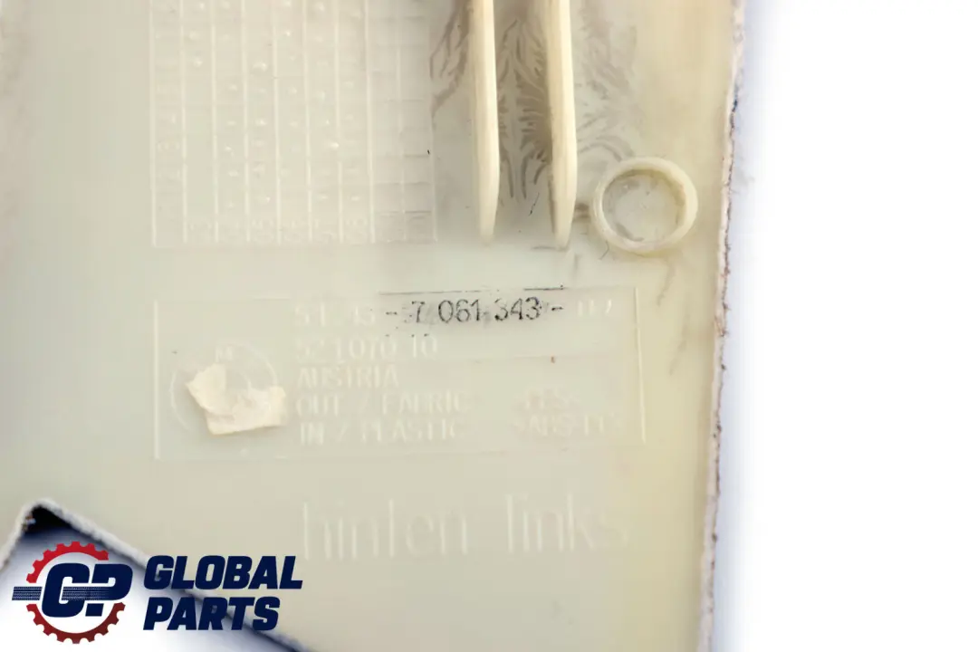 Reihe E61 LCI Verkleidung C-Säule hinten links CREAMBEIGE 7061343 für BMW 5 mit Teilenummer 6987137 BMW 5 Reihe E61 LCI Verkleidung C-Säule hinten links CREAMBEIGE 7061343 - SKU 6987137 - Teilenummer 6987137