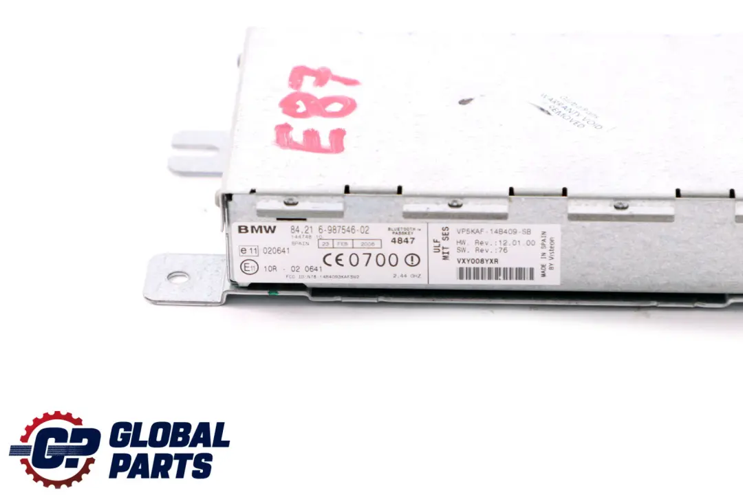 Ladefreisprechelektronik Modul für BMW 1 X5 er E53 E87 mit Teilenummer 6987546 BMW 1 X5 er E53 E87 Ladefreisprechelektronik Modul - SKU 6987546 - Teilenummer 6987546