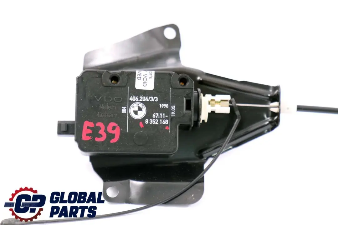 Filler Flap Drive Mechanism Actuator Opener to BMW 5 7 Series E39 E38 Fuel with Part number 6987625 BMW 5 7 Series E39 E38 Fuel Filler Flap Drive Mechanism Actuator Opener - SKU 6987625 - Part number 6987625