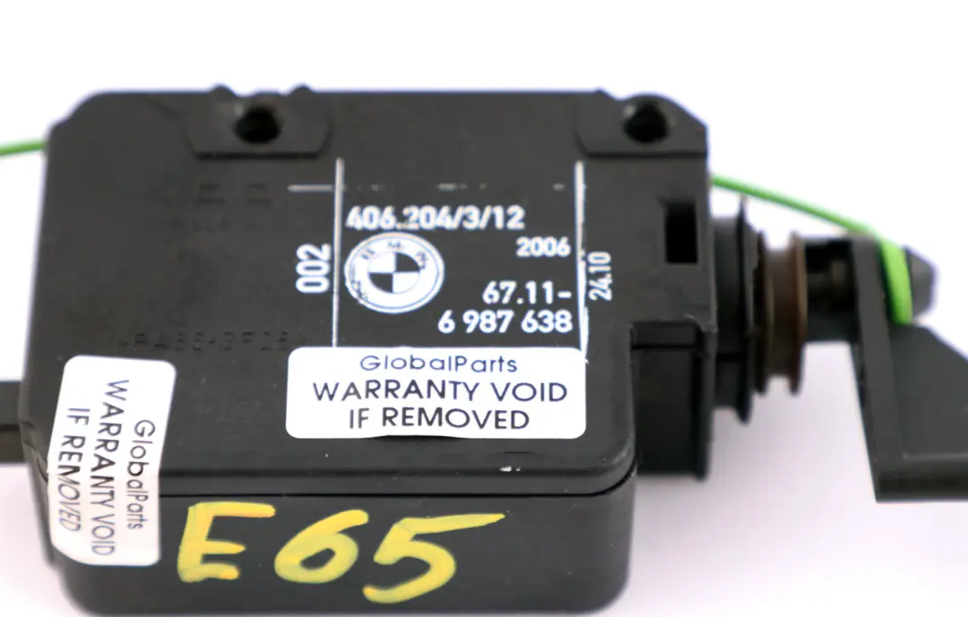 Filler Fuel Flap Lock Opener Actuator 6923972 to BMW 7 Series E65 E66 E67 with Part number 6987638 BMW 7 Series E65 E66 E67 Filler Fuel Flap Lock Opener Actuator 6923972 - SKU 6987638 - Part number 6987638