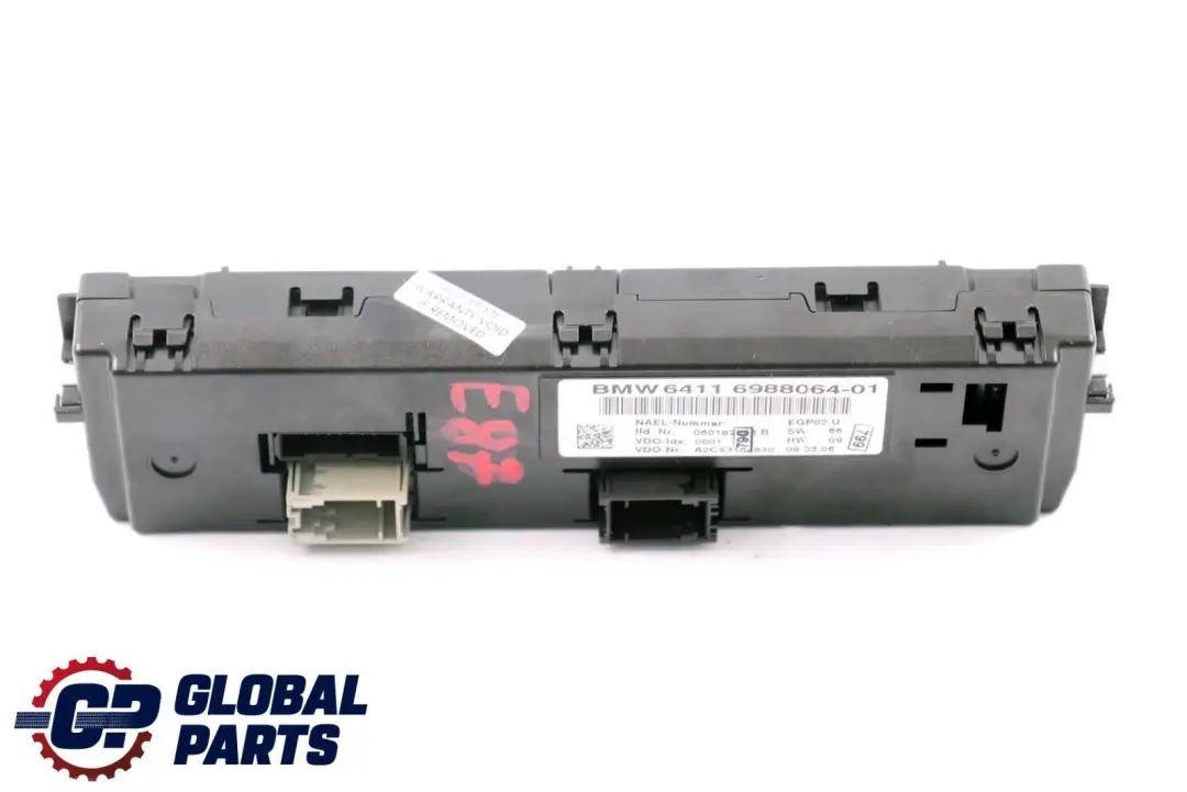 Conditioning Control für BMW E81 E87 E87N E90 LCI E91 E92 E93 Air mit Teilenummer 64116988064 BMW E81 E87 E87N E90 LCI E91 E92 E93 Air Conditioning Control - SKU 6988064 - Teilenummer 64116988064