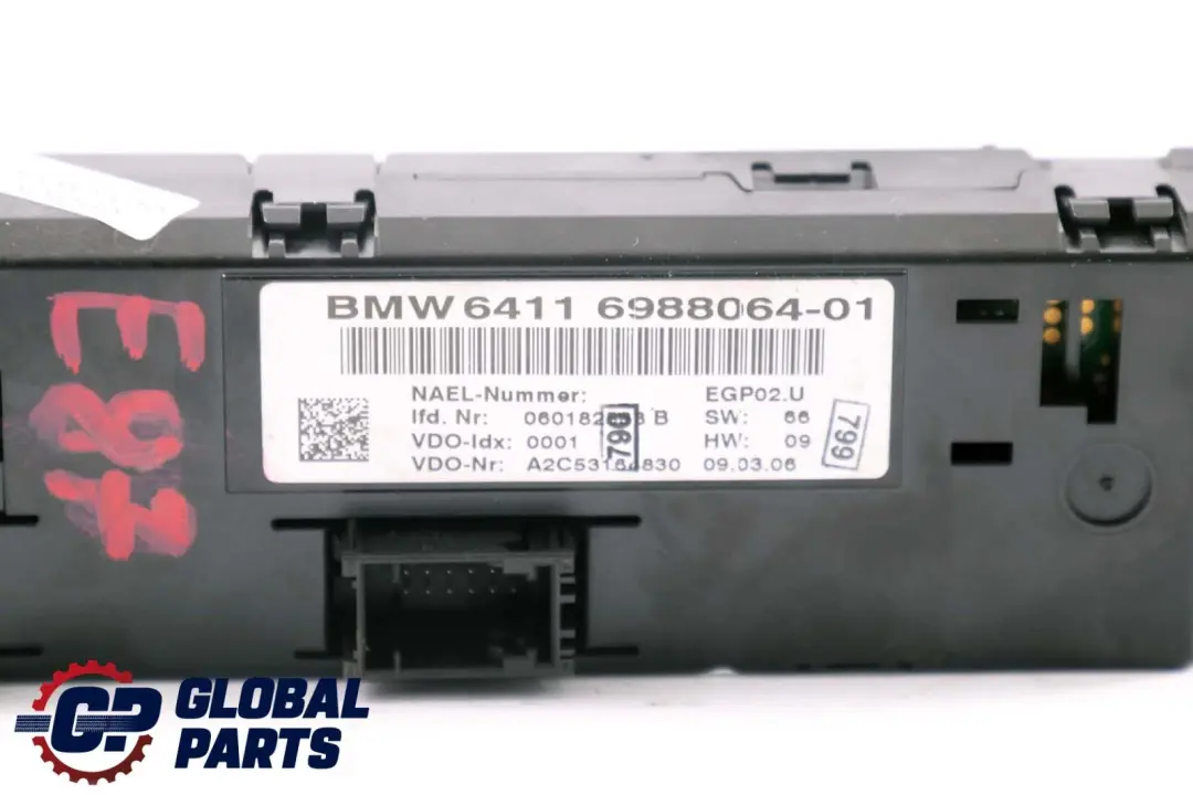 Conditioning Controle pour BMW E81 E87 E87N E90 LCI E91 E92 E93 Air à propos du numéro de pièce 64116988064 BMW E81 E87 E87N E90 LCI E91 E92 E93 Air Conditioning Controle - SKU 6988064 - Numéro de pièce 64116988064