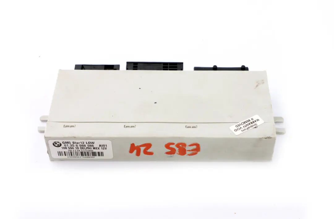 BMW Z4 E85 E86 Modulo Unità Controllo Corpo GM5 Star12 LOW Delphi - SKU 6988086 - Numero di parte 6919275
