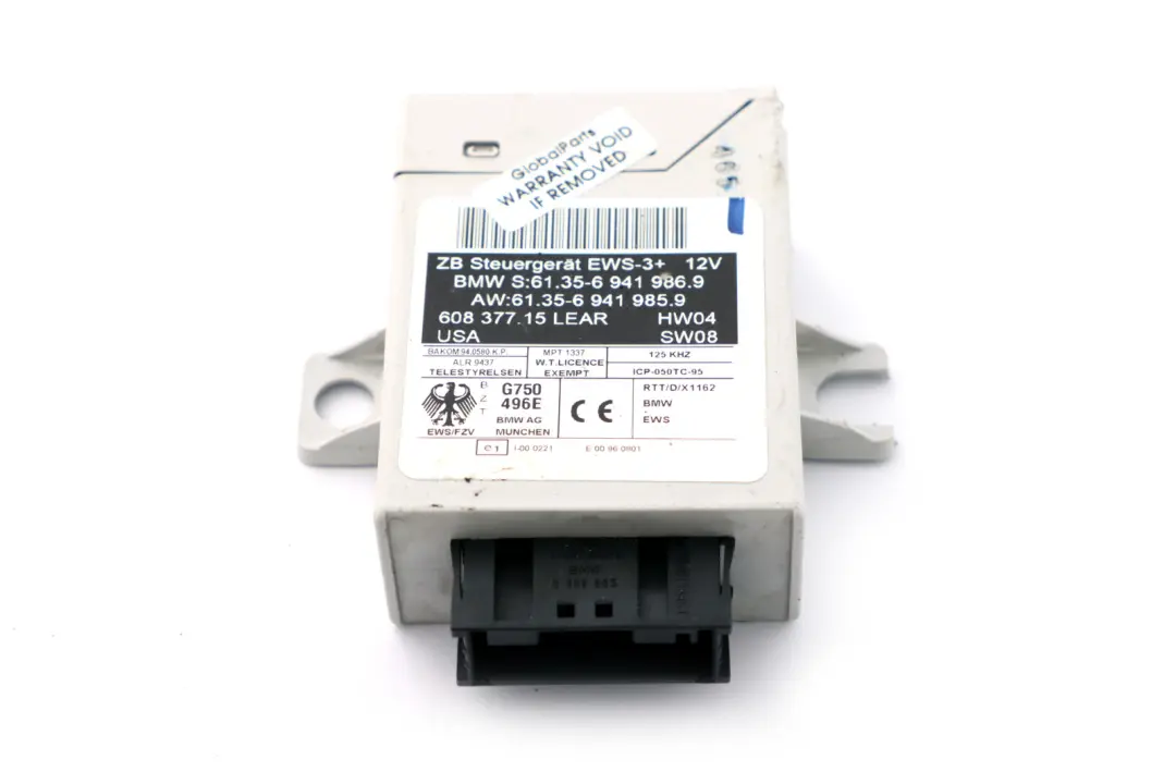 Moduł Sterownik Immobilizera do BMW X3 X5 E39 E46 E53 E83 o numerze 6988104 BMW X3 X5 E39 E46 E53 E83 Moduł Sterownik Immobilizera - SKU 6988104 - Numer Części 6988104