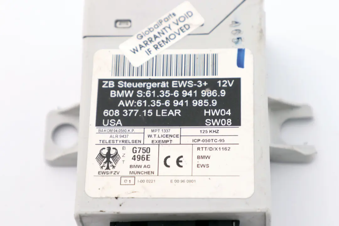 Unità di controllo Unità di controllo EWS IV per BMW X3 X5 E39 E46 E53 E83 con numero di parte 6988104 BMW X3 X5 E39 E46 E53 E83 Unità di controllo Unità di controllo EWS IV - SKU 6988104 - Numero di parte 6988104