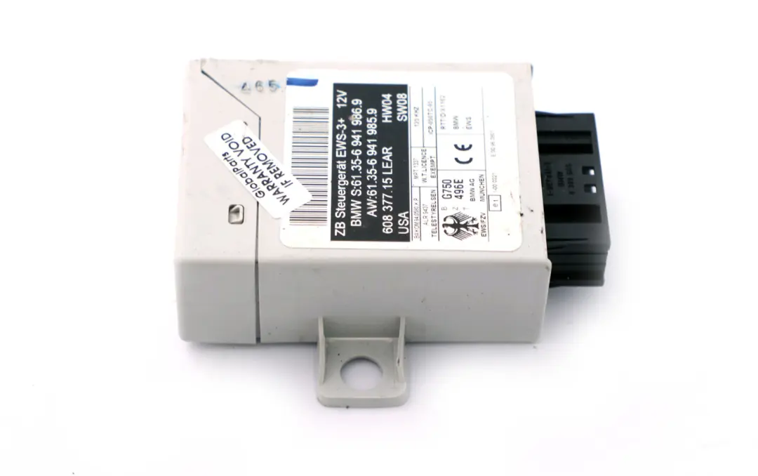 Unidad de control Unidad de control EWS IV para BMW X3 X5 E39 E46 E53 E83 con número de pieza 6988104 BMW X3 X5 E39 E46 E53 E83 Unidad de control Unidad de control EWS IV - SKU 6988104 - Número de pieza 6988104