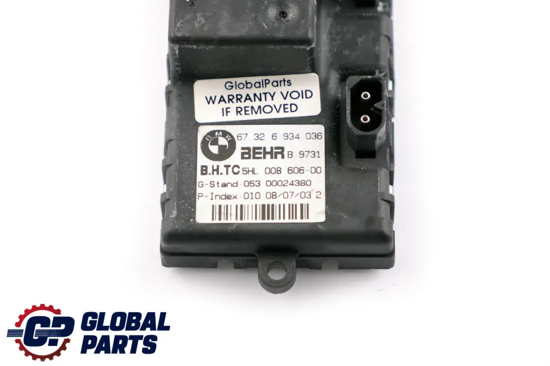 BMW E60 E61 E63 E63N E64 E64N Regulador del soplador Unidad De control Resistor - SKU 6988425 - Número de pieza 6948422