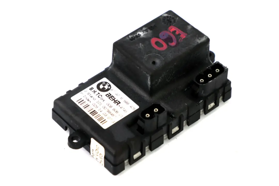 BMW E60 E61 E63 E63N E64 E64N Regulador del soplador Unidad De control Resistor - SKU 6988425 - Número de pieza 6948422