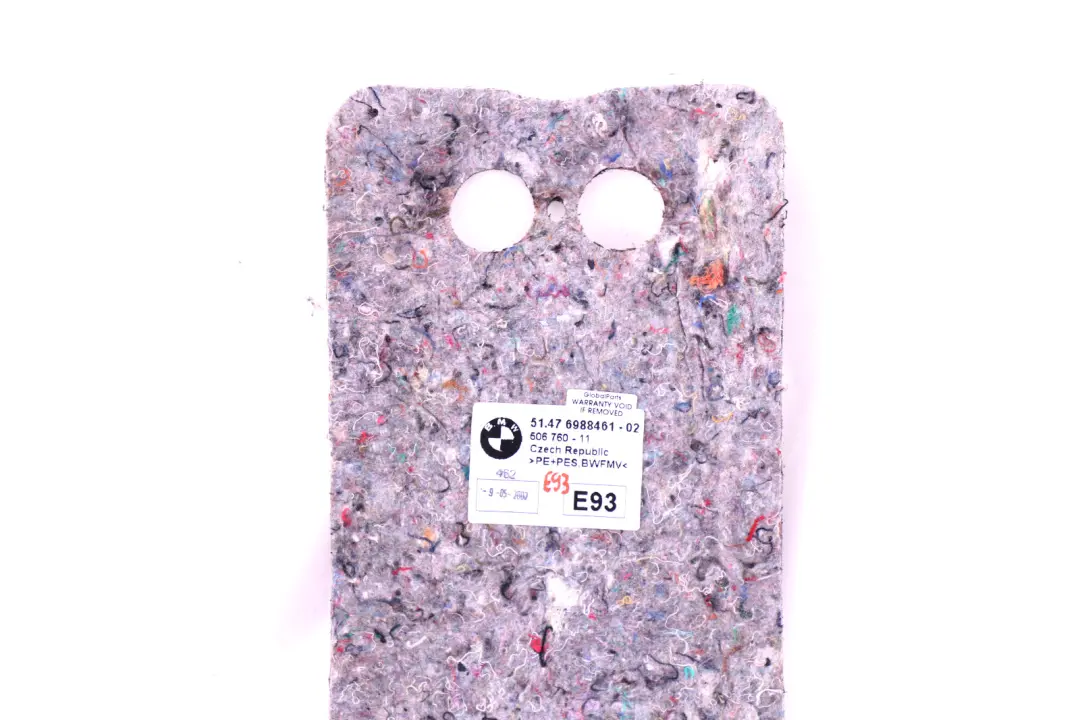 Parachoques Trasero Deformacion Elemento Amortiguador para BMW E93 LCI con número de pieza 6988461 BMW E93 LCI Parachoques Trasero Deformacion Elemento Amortiguador - SKU 6988461 - Número de pieza 6988461