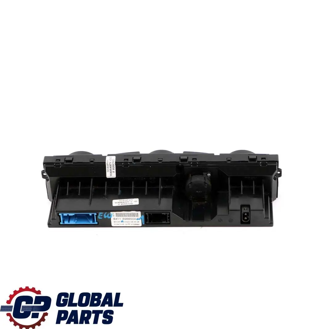 BMW 5 6 Series 1 E60 E61 E63 Control Panel Automatic Air Conditioning A/C High - SKU 6988504-1 - Part number 6988504