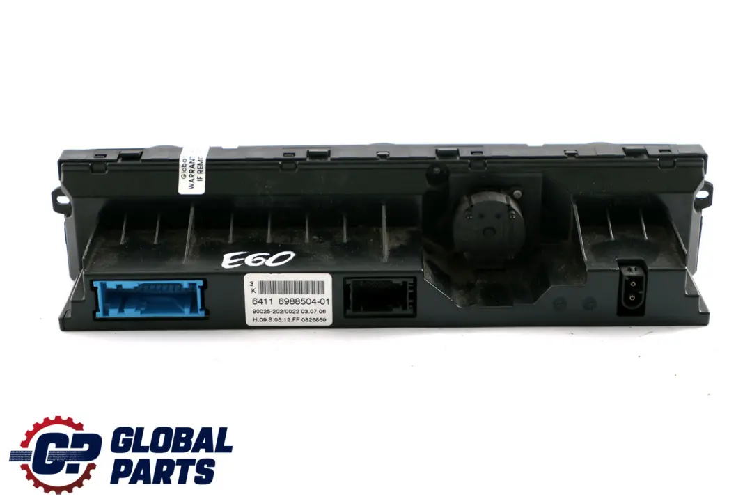 Control Panel Automatic Air Conditioning A/C High to BMW 5 6 Series E60 E61 E63 with Part number 6988504 BMW 5 6 Series E60 E61 E63 Control Panel Automatic Air Conditioning A/C High - SKU 6988504 - Part number 6988504