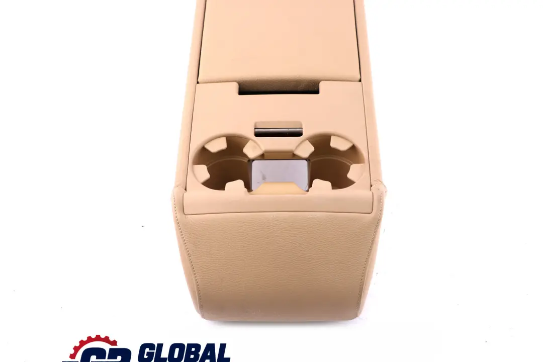 Apoyabrazos Del Asiento Central Trasero Portavasos Dakota Beige para BMW E60 con número de pieza 6988616 BMW E60 Apoyabrazos Del Asiento Central Trasero Portavasos Dakota Beige - SKU 6988616 - Número de pieza 6988616