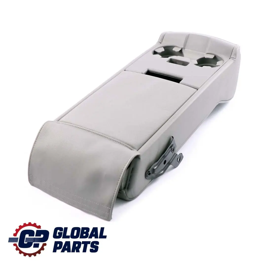 Asiento Trasero Apoyabrazos Estante Portavasos Gris Dakota para BMW E60 con número de pieza 6988617 BMW E60 Asiento Trasero Apoyabrazos Estante Portavasos Gris Dakota - SKU 6988617 - Número de pieza 6988617