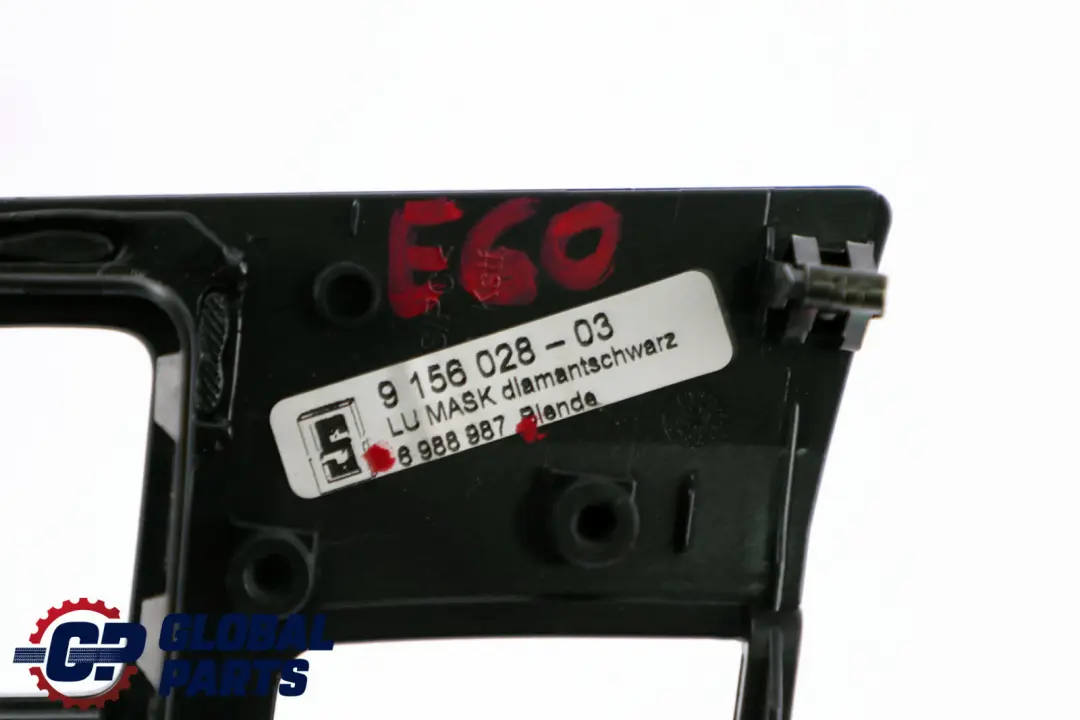 Trim Panel Centre Dashboard Frame Diamantschwarz to BMW 5 Series E60 E61 LCI Cover with Part number 6988987 BMW 5 Series E60 E61 LCI Cover Trim Panel Centre Dashboard Frame Diamantschwarz - SKU 6988987 - Part number 6988987