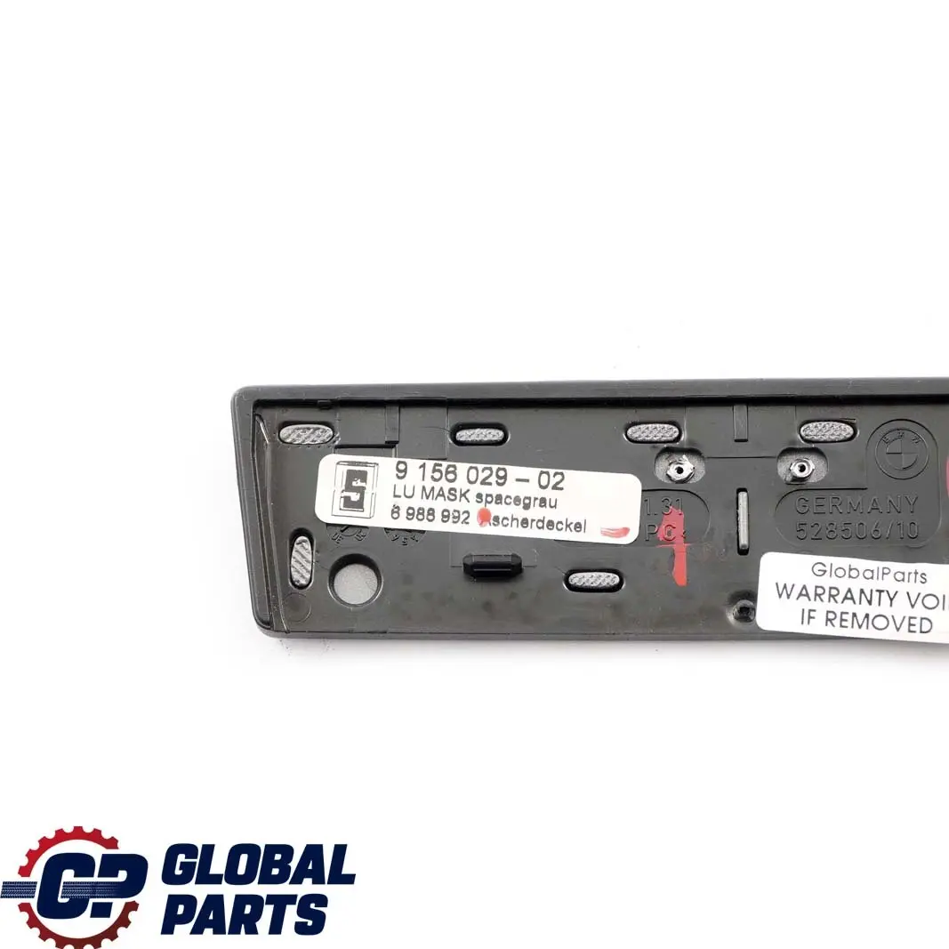 BMW 5 Series E60 E61 LCI 1 Decor Cover Ashtray Trim High Gloss Grey 9156029 - SKU 6988992-1 - Part number 6988992