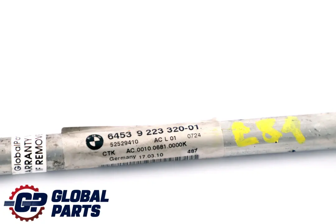 Air Condition Pipe BMW E87 LCI E81 E82 N47 Diesel A/C Pressure Hose - SKU 6989308 - Part number 9223320