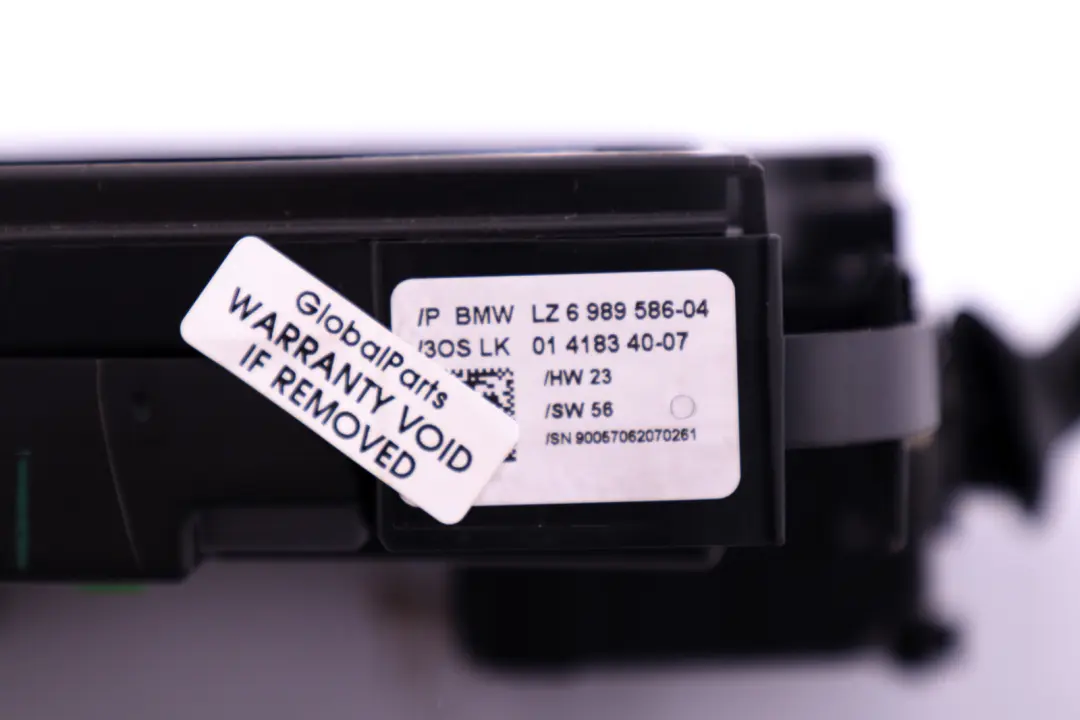 BMW E81 E87 E91 Unite de commande de l'indicateur d'essuie-glace - SKU 6989586 - Numéro de pièce 6989586