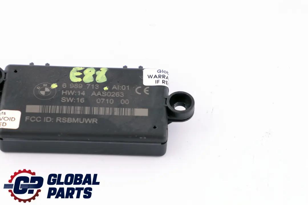 BMW 1 3 Z4 Series E88 E89 E93 Convertible Cabrio DWA-Alarm System Module - SKU 6989713 - Part number 6989713