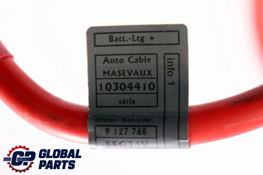 Cable de la Batterie Plus Cable 9127768 pour BMW E61 à propos du numéro de pièce 6989782 BMW E61 Cable de la Batterie Plus Cable 9127768 - SKU 6989782 - Numéro de pièce 6989782