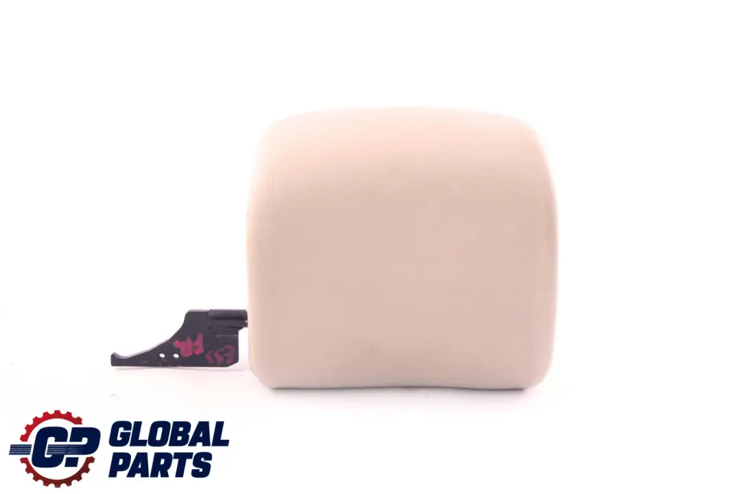 Front Right Seat O/S Headrest Leather Cream Beige to BMW E93 Convertible with Part number 6989960 BMW E93 Convertible Front Right Seat O/S Headrest Leather Cream Beige - SKU 6989960 - Part number 6989960