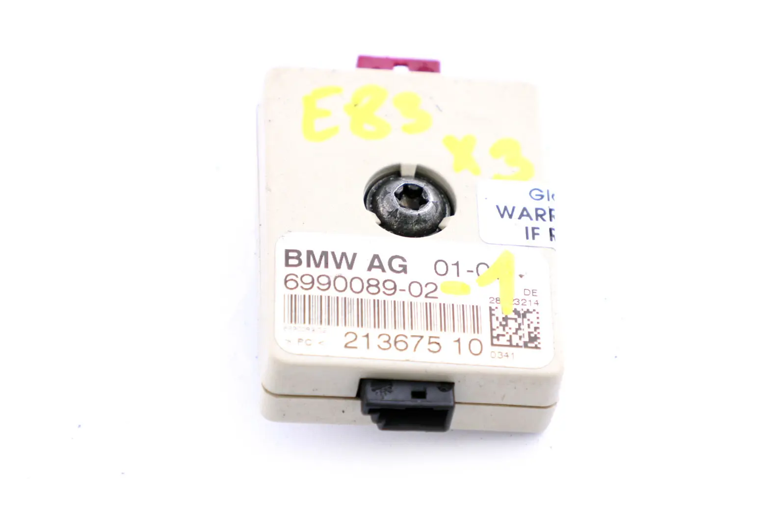 BMW X3 Fila E63 E83 Radio Antenna Amplificatore Filtro Anti-rumore 6990089
