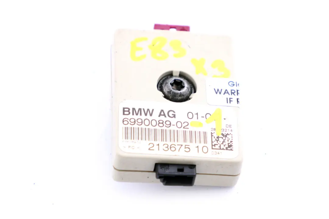 BMW 6 X3 Series E63 E83 Radio Antenna Amplifier Suppression Filter - SKU 6990089-1 - Part number 6990089