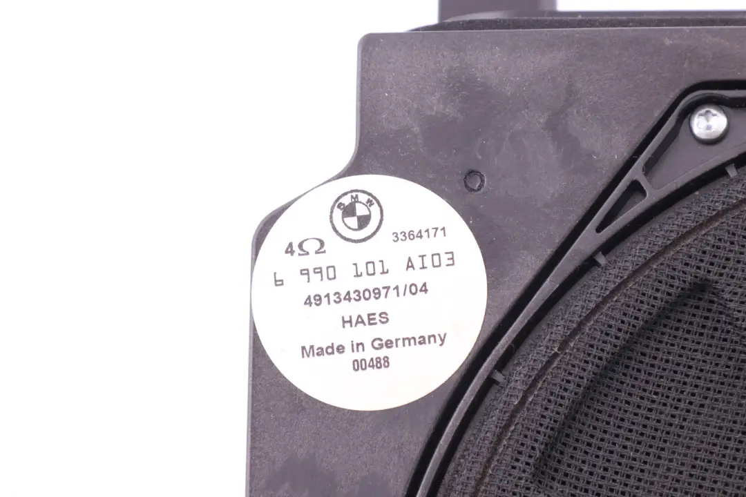 BMW X3 E83 Stereo Audio System Left Central Bass Speaker N/S - SKU 6990101 - Part number 65136990101