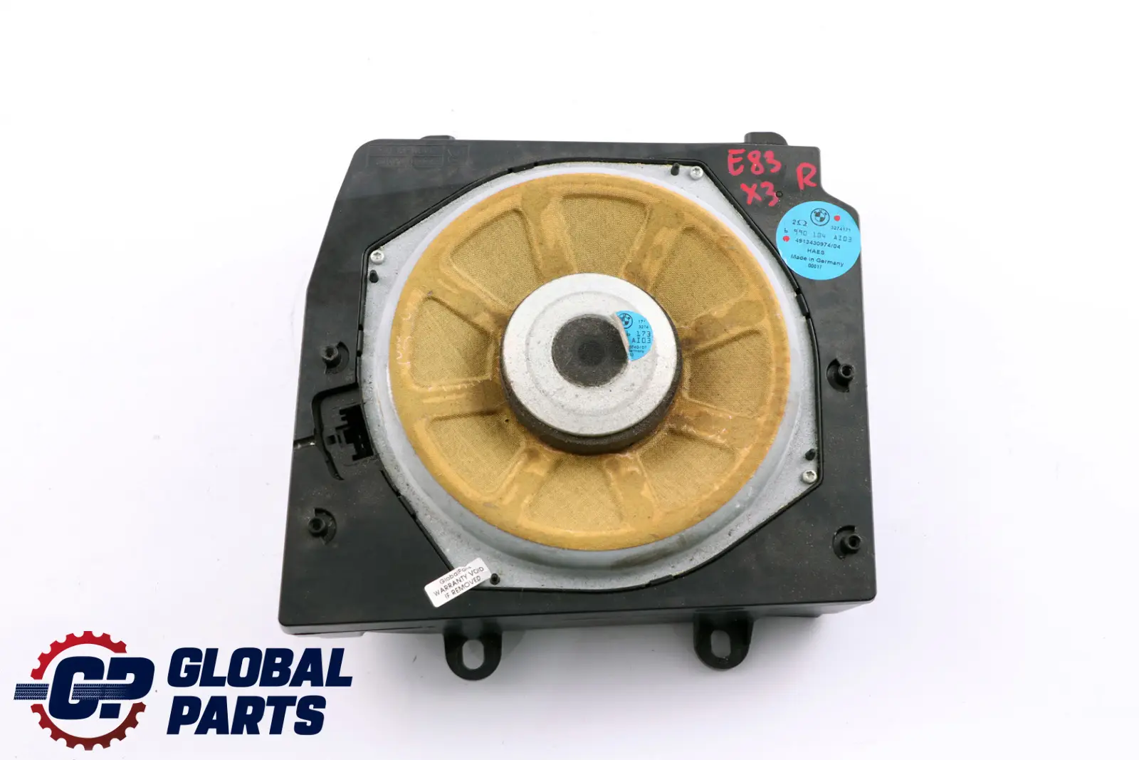 BMW E83 Sistema De audio Hi-Fi Altavoz central De graves derecho 6990104