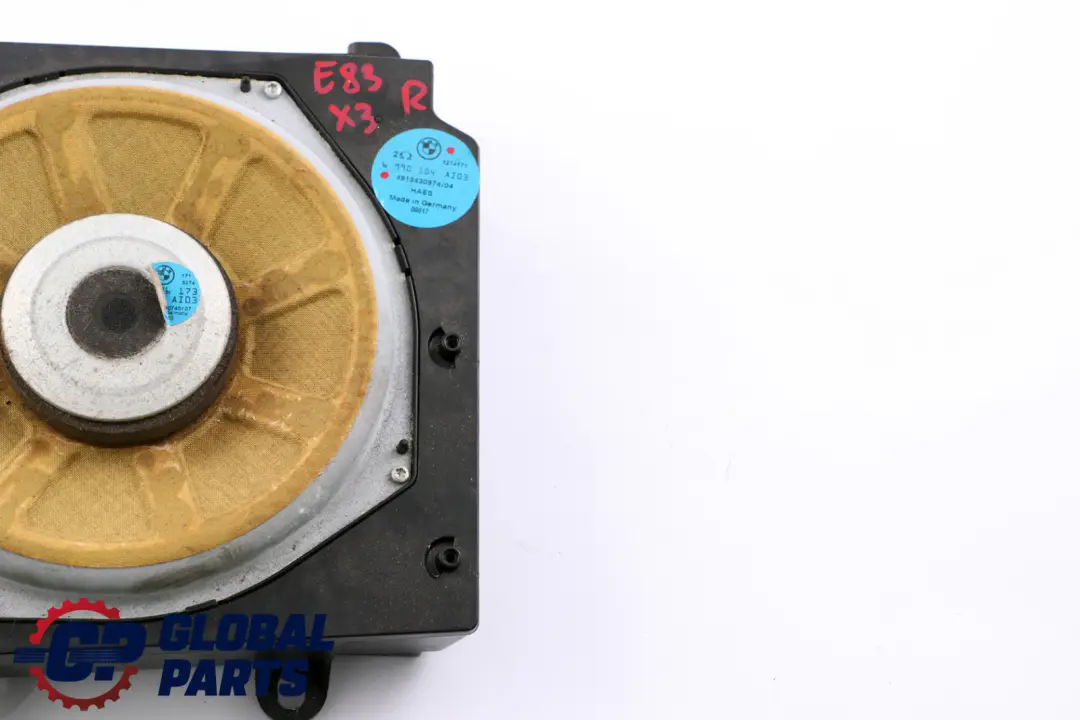 BMW E83 Sistema De audio Hi-Fi Altavoz central De graves derecho - SKU 6990104 - Número de pieza 6990104