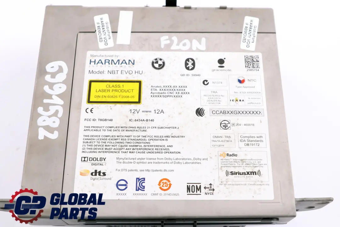 Unità principale di navigazione satellitare Alta 6819420 per BMW F20 F21 F30 F31 LCI con numero di parte 6991582 BMW F20 F21 F30 F31 LCI Unità principale di navigazione satellitare Alta 6819420 - SKU 6991582 - Numero di parte 6991582