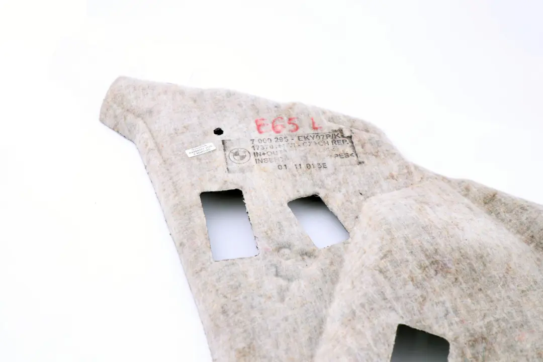 Sound Insulation Trunk Rear Left N/S to BMW 7 Series E65 E66 E67 with Part number 7000295 BMW 7 Series E65 E66 E67 Sound Insulation Trunk Rear Left N/S - SKU 7000295 - Part number 7000295