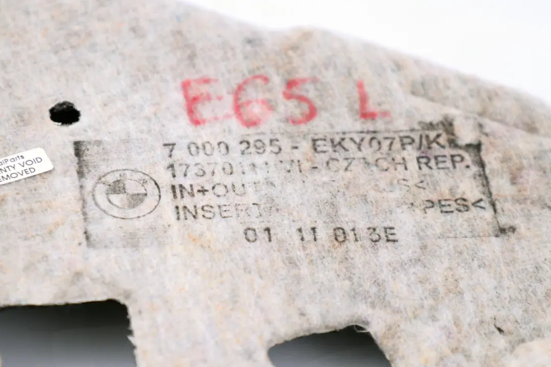 BMW 7 er E65 E66 E67 Schallisolierung Gepäckraum Links 5148 - SKU 7000295 - Teilenummer 7000295
