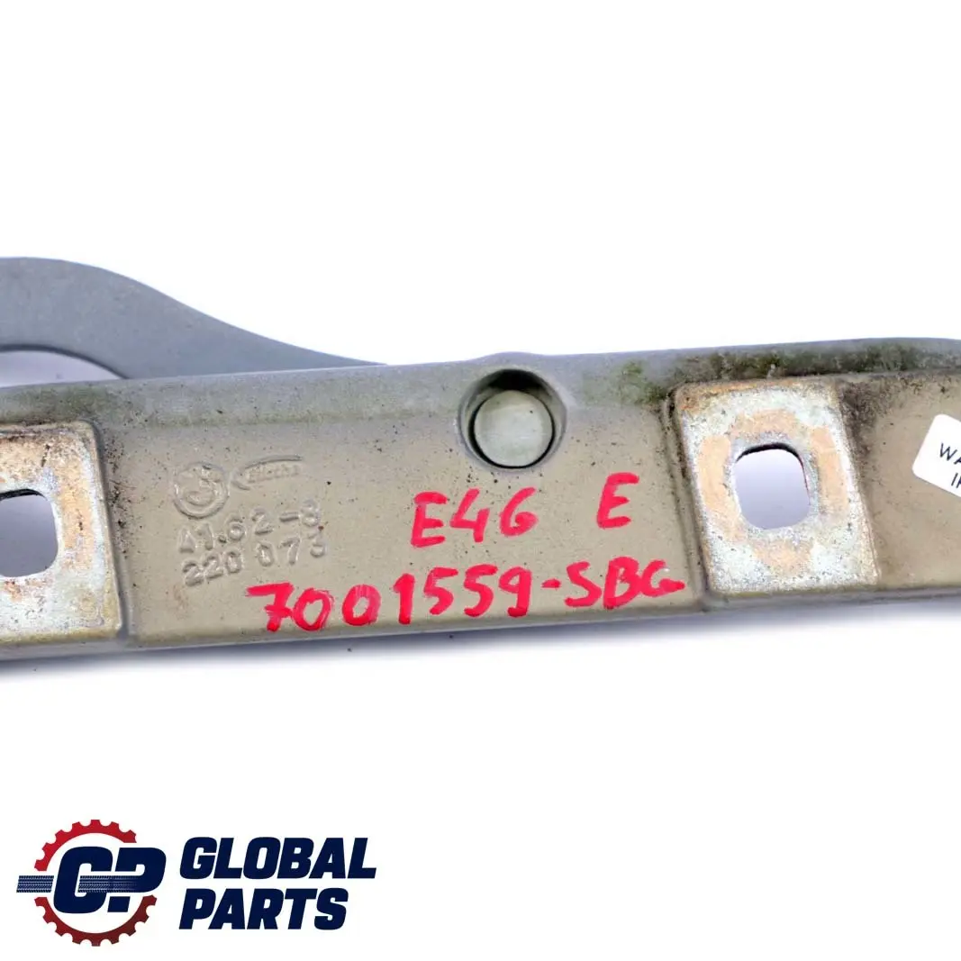 Scharnier Heckklappe Hinten Links Silbergrau Metallic A08 8220073 für BMW 3 er E46 mit Teilenummer 7001559 BMW 3 er E46 Scharnier Heckklappe Hinten Links Silbergrau Metallic A08 8220073 - SKU 7001559-SBG - Teilenummer 7001559