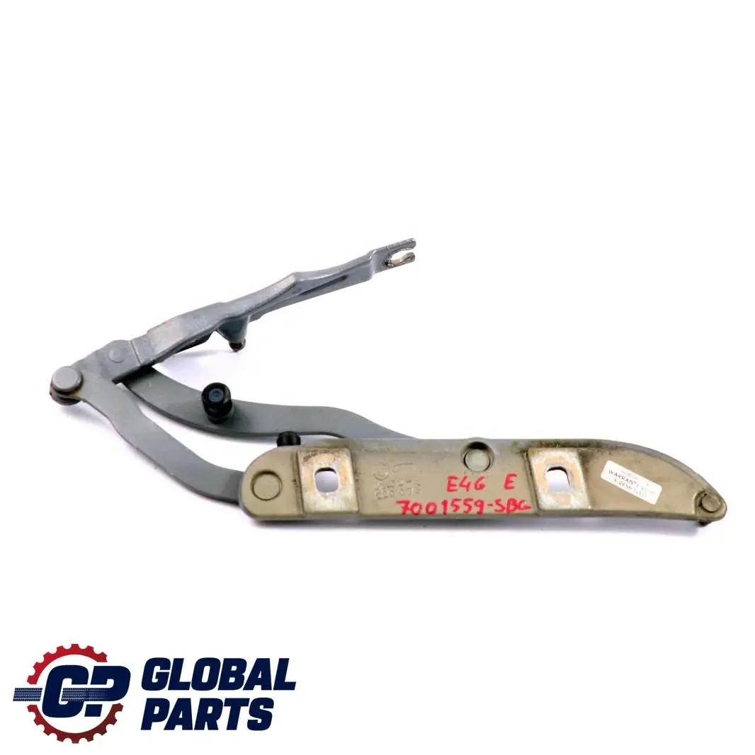 BMW E46 Cerniera Baule Posteriore Sinistro Silbergrau Grigio Argento 8220073 - SKU 7001559-SBG - Numero di parte 7001559