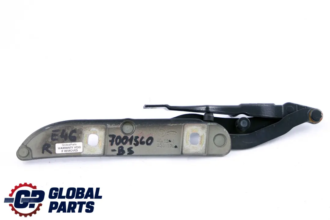BMW 3 Series E46 Rear Right O/S Trunk Lid Hinge Obsidian Black Metallic - SKU 7001560-OB - Part number 7001560