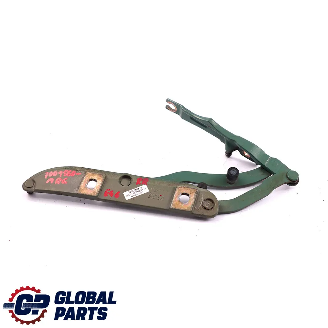 Cerniera Coperchio Baule Posteriore Destro Meergruen Verde Mare 8220074 per BMW E46 con numero di parte 7001560 BMW E46 Cerniera Coperchio Baule Posteriore Destro Meergruen Verde Mare 8220074 - SKU 7001560-MRG - Numero di parte 7001560