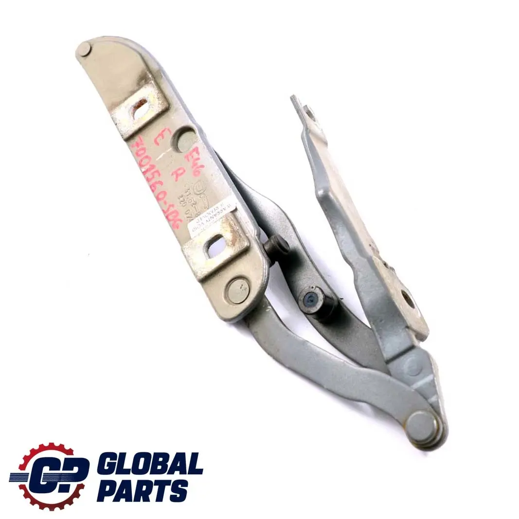 BMW 3 Series E46 Rear Right O/S Trunk Lid Hinge Silbergrau Silver Grey 8220074 - SKU 7001560-SBG - Part number 7001560
