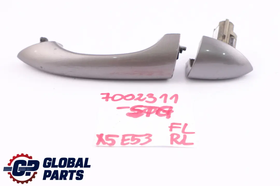 Front Rear Left Grab Handle Cover N/S Sterlinggrau Grey 472 to BMW X5 Series E53 with Part number 7002311 BMW X5 Series E53 Front Rear Left Grab Handle Cover N/S Sterlinggrau Grey 472 - SKU 7002311-STG - Part number 7002311