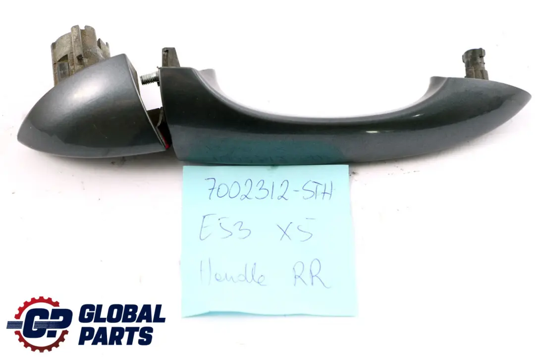 Right Handle Grab O/S Stahlgrau Steel Grey Metallic 400 to BMW X5 Series E53 Rear with Part number 7002312 BMW X5 Series E53 Rear Right Handle Grab O/S Stahlgrau Steel Grey Metallic 400 - SKU 7002312-STH - Part number 7002312