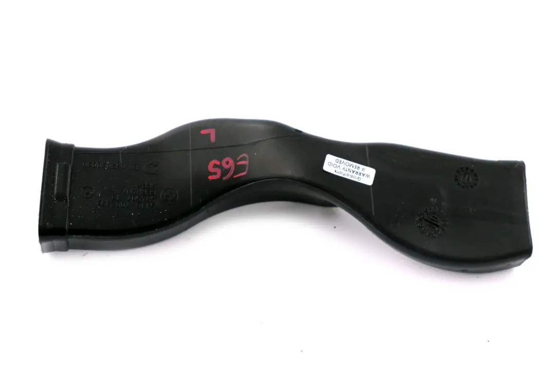 BMW E65 E66 E67 Conducto Aire Calefactor Conducto Aire Trasero Izquierdo - SKU 7002393 - Número de pieza 7002393
