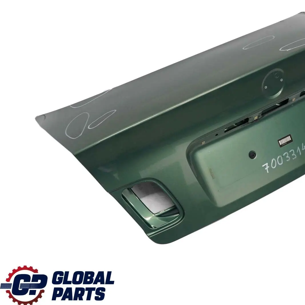 Trunk Boot Lid Tailgate Meergruen Sea Green Metallic - 393 to BMW 3 E46 Saloon with Part number 7003314 BMW 3 E46 Saloon Trunk Boot Lid Tailgate Meergruen Sea Green Metallic - 393 - SKU 7003314-MRG - Part number 7003314
